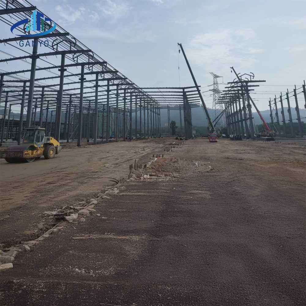 Professional Customized Large Scale Multi-Span Prefabricated Steel Structure Warehouse for Industrial Park, Logistics Center