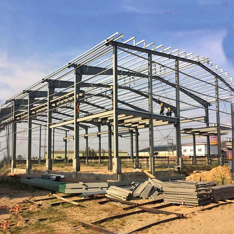 Quick Install Heavy Load Spacious Industrial Prefabricated Steel Structure Prefab Building House