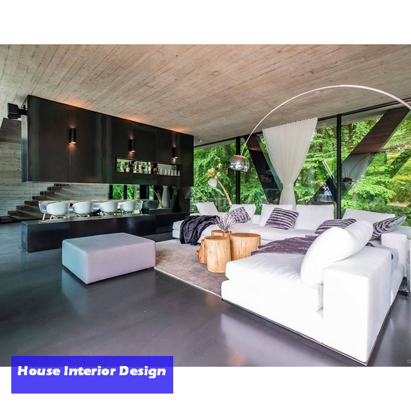 Ghana Project One-Stop Luxury Villa Design Service With 3D Drawings Building Material Supply House Interior Design