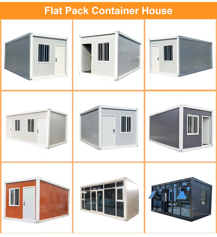 Prefabricated Modular Portable Tiny Home Shop Storage Office Building Prefab Shipping Container House for Sale