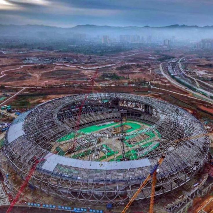 Prefabricated Construction Steel Structure Gymnasium Stadium Sports Hall