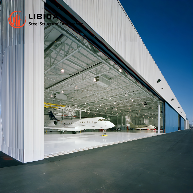 Modern Design Prefabricated Aircraft Storage Long Span Steel Aviation Hangar Building