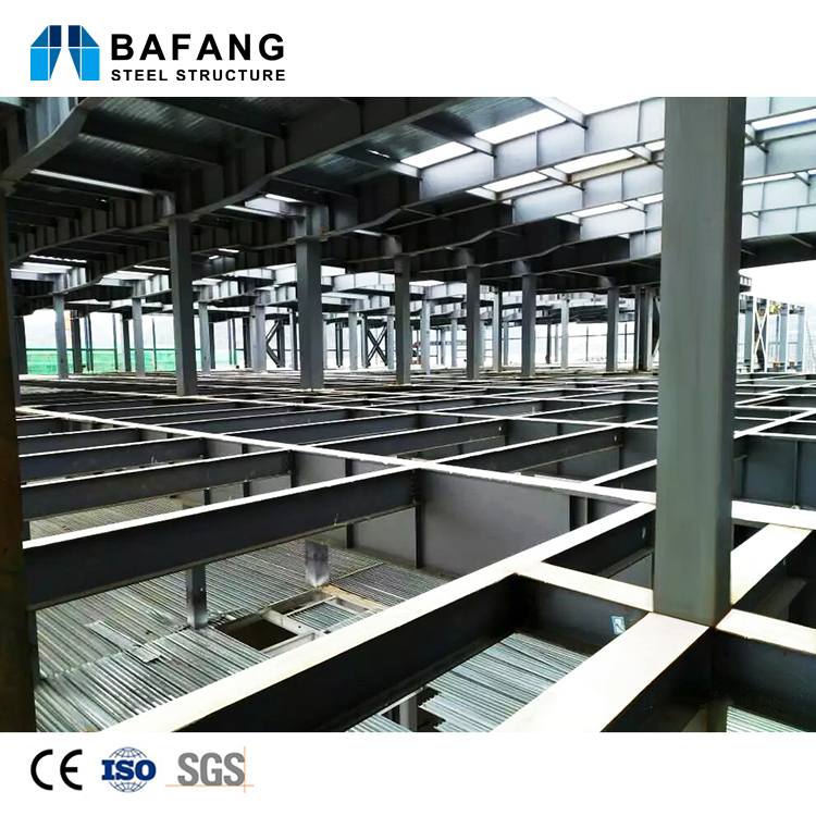 Multi-story Prefabricated Steel Structure Buildings for Production Workshops Supermarkets Offices Use 5+ Year Warranty
