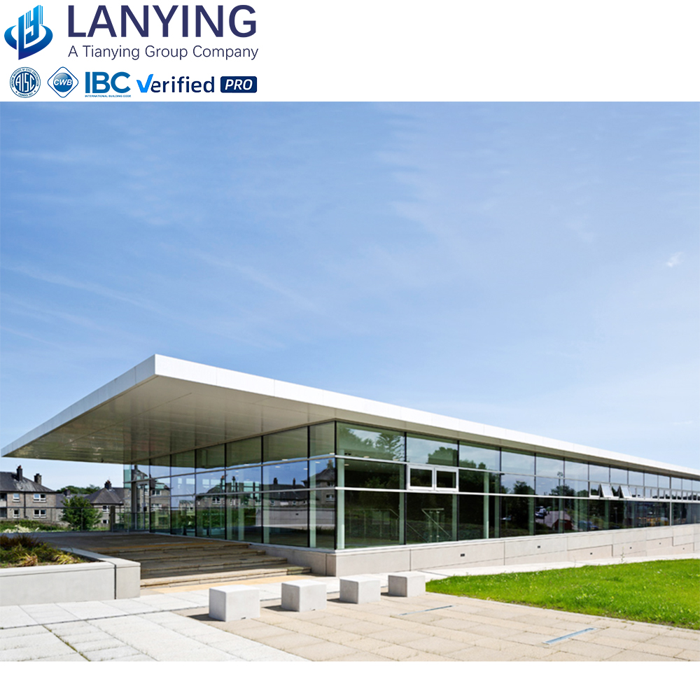 Free Design Prefabricated Hall Prefab Showroom Steel Structure Workshop Warehouse Hall Metal Building 4S Car Showroom