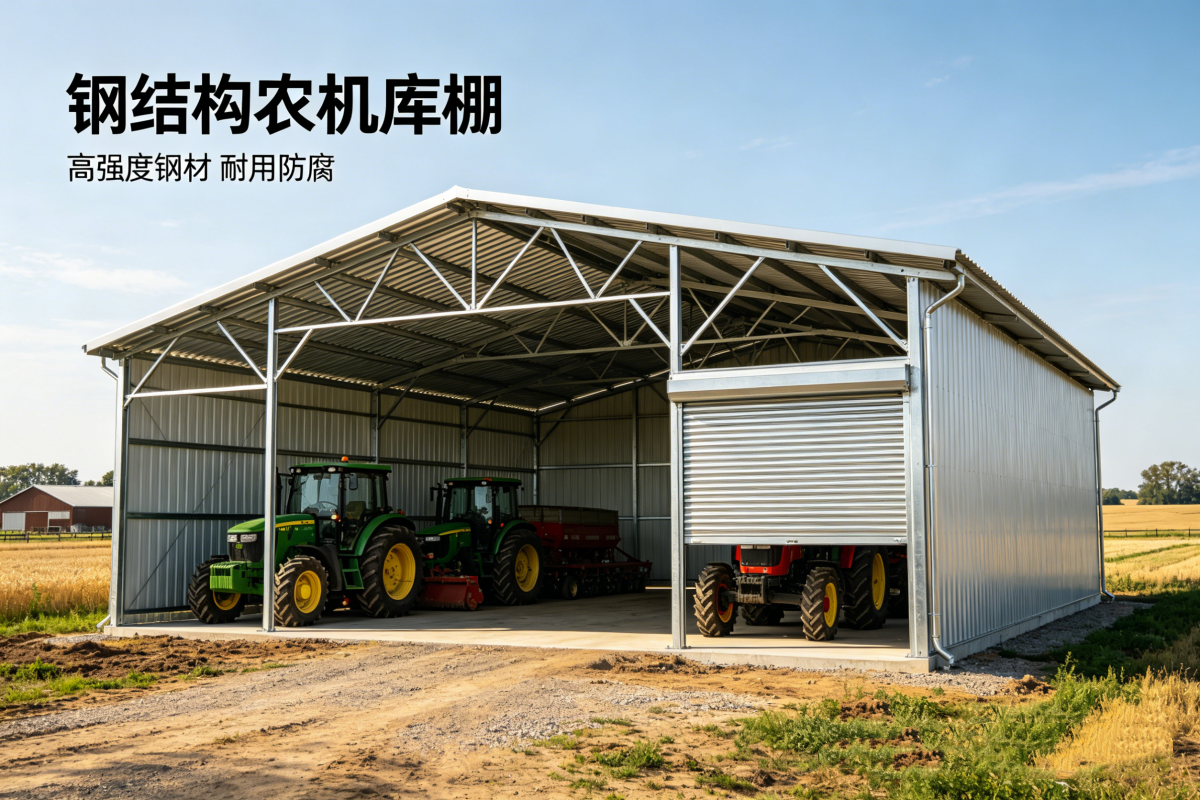 Steel Structure Agricultural Machinery Warehouse Detachable Farm Shed