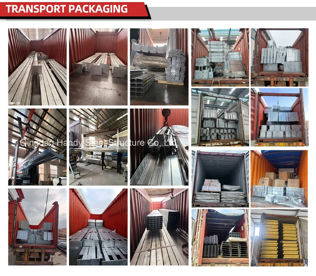 Safe Steel Structure Packaging and Container Loading
