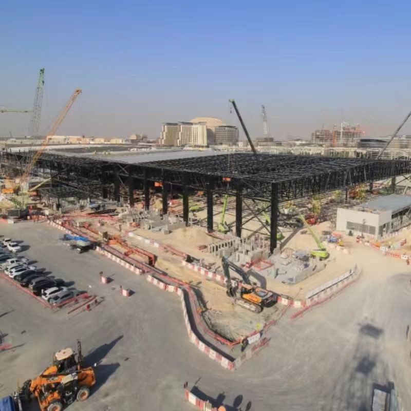 Fast Installation Prefabricated Steel Structure Supermarket Building Custom Commercial Retail Mall