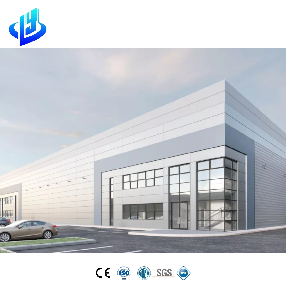 Durable Modern Design Steel Structure Commercial Building for Mall and Supermarket