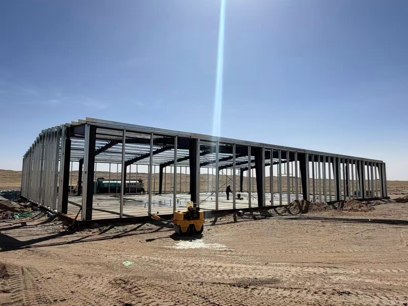Prefabricated Steel Structure Workshop Industrial Metal Building Custom Prefab Factory Warehouse Large Span Steel Frame Plant