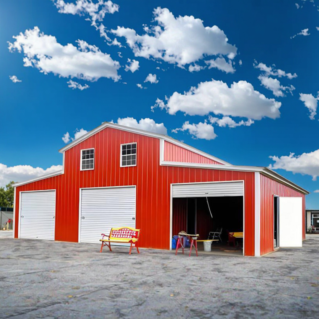 CE UKCA Q355 Industrial Prefab Logistics Factory Warehouse Workshop Barn With Steel Structure Steel Building
