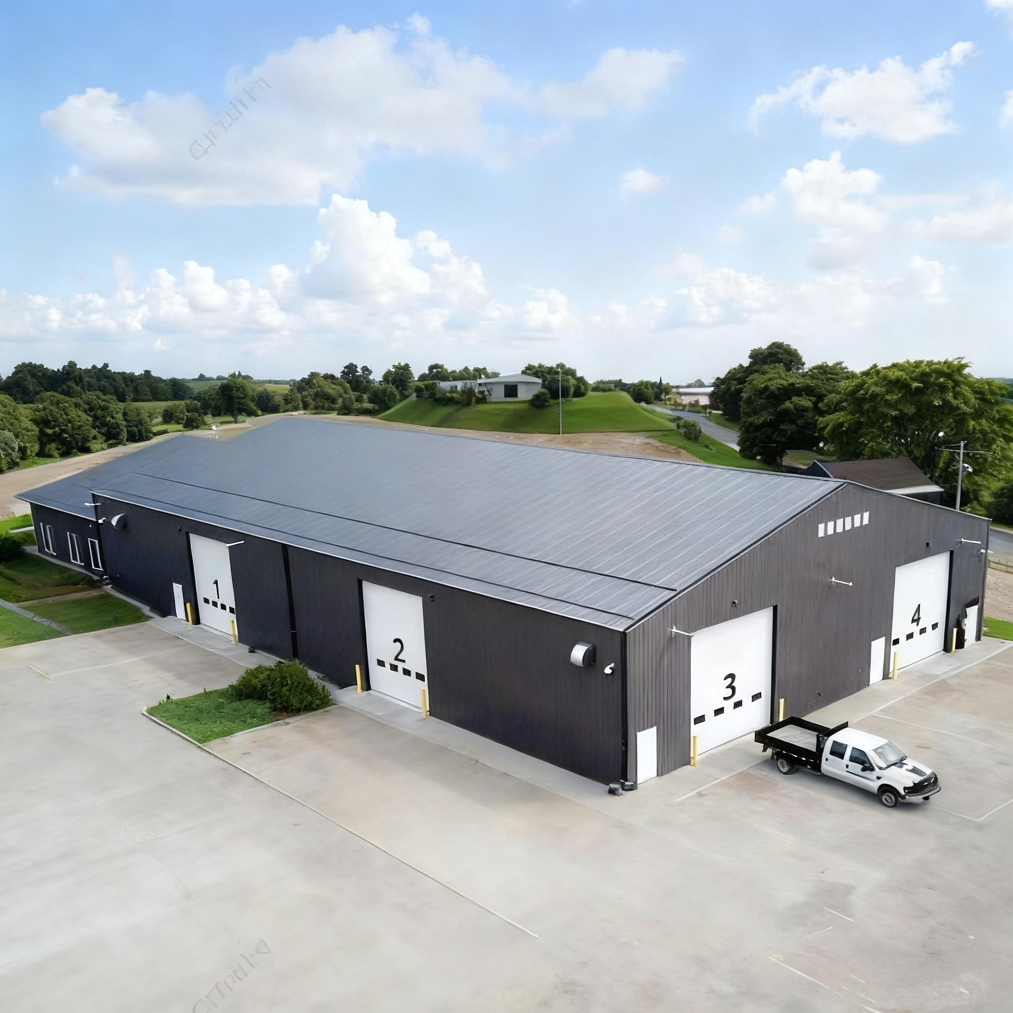 Prefab Steel Structure Building Kits for Multiple Uses Large Span Warehouse, Workshop, Storage Shed and Aircraft Hangar