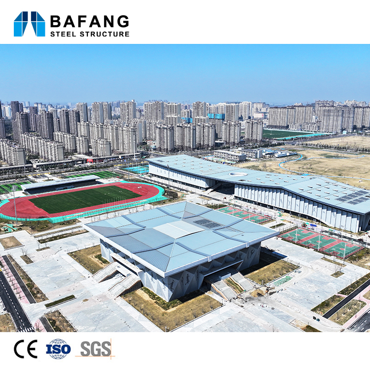 Modern Industrial Large Span Steel Frame Sports Arena Prefab Steel Structure Stadium Sports Venue