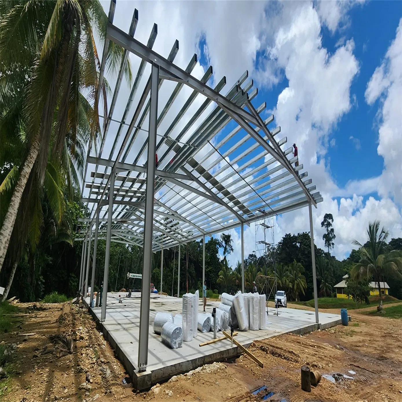 High Rise Modular Construction Metal Prefabricated Industrial Commercial Workshop Office Prefab Prefabricated Steel Structure Building