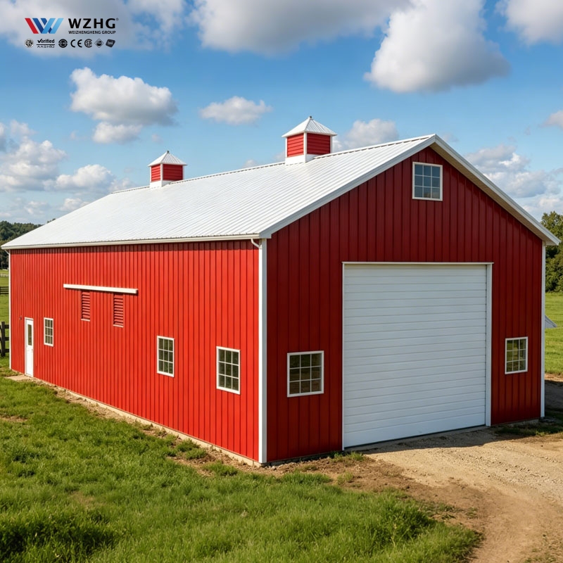 Low Cost Metal Barn Shed Cheap Steel Warehouse Building Clear Span Cheap Farm Warehouse Storage Almacen Building Armazem