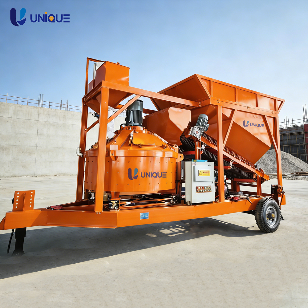 Ghana Concrete Batching Plant Mini Mobile Concrete Mixing Plant For Sale