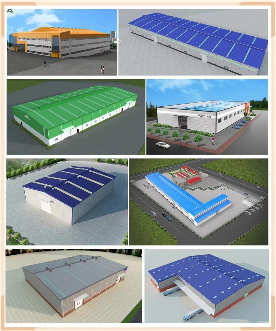 Heavy Structural Fabrication House Building Material Construction Industrial Plant Warehouse Commercial Building