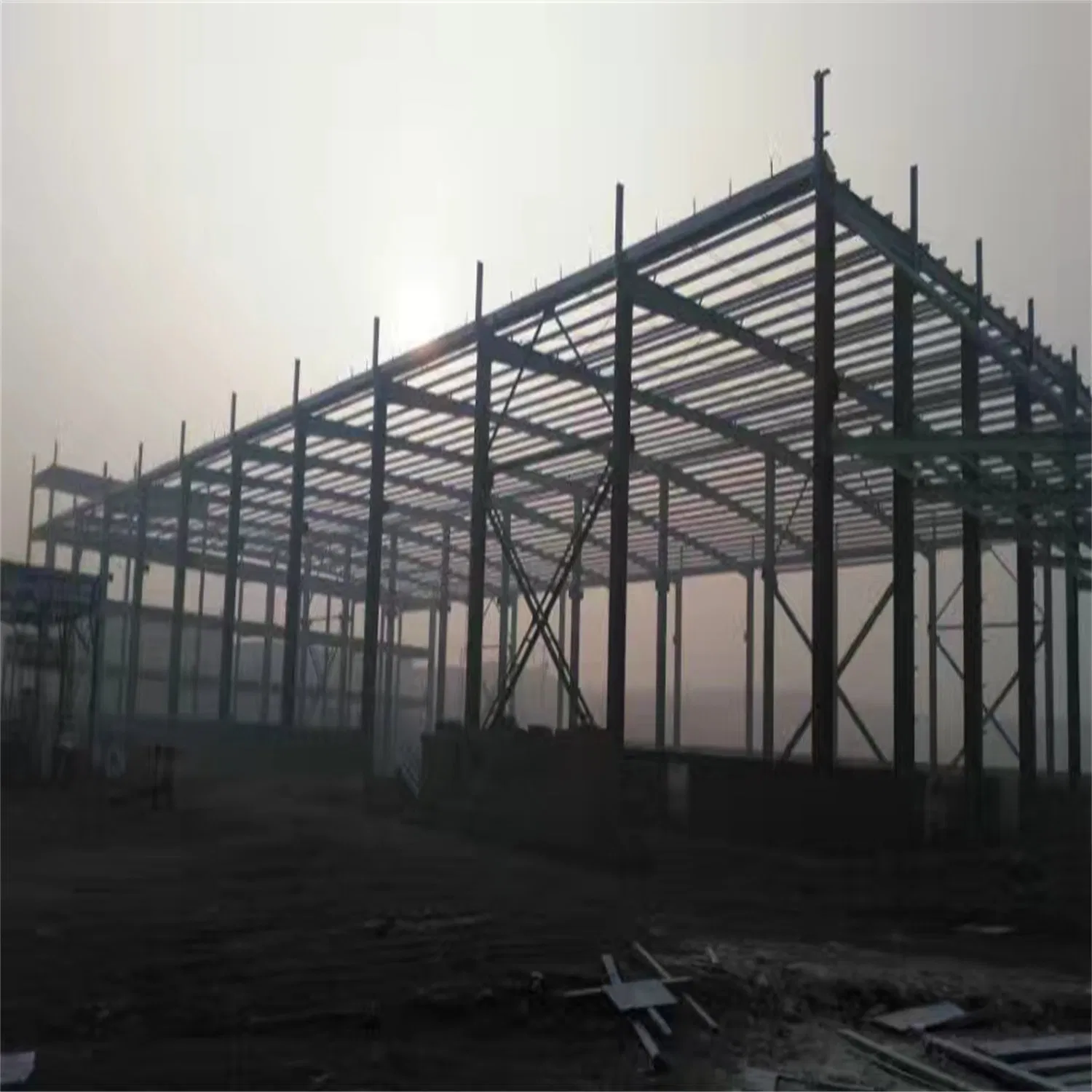 The Construction Project of Prefabricated Lightweight Shelters, Steel Structure Commercial Warehouses, and Steel Structure Metal Buildings
