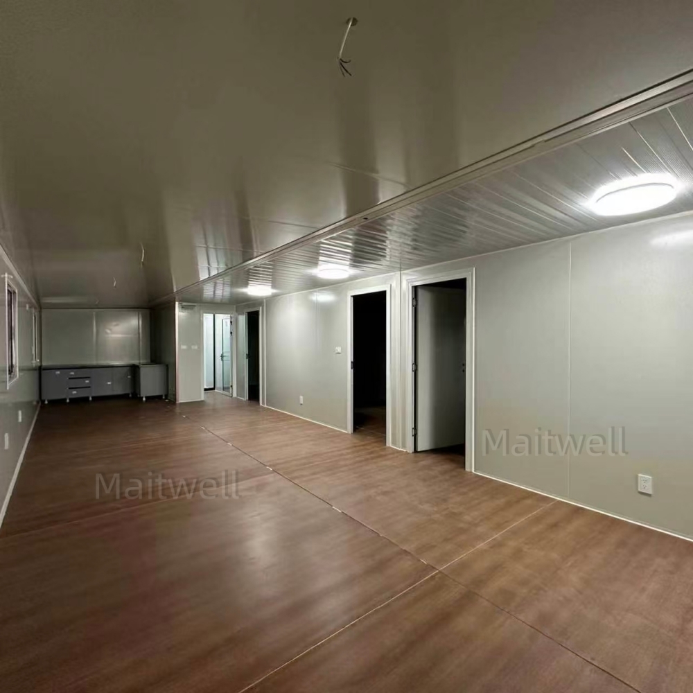 Prefabricated Steel Structure Corrugated Metal Exterior Wall Modern Design Container House for Living and Office