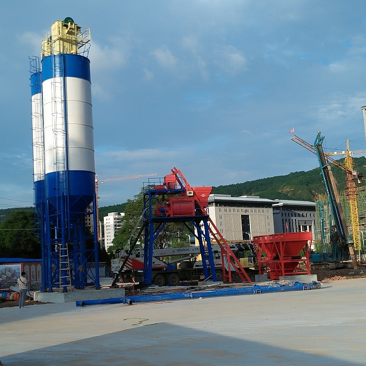 Factory Manufacture HZS60 Fully Automatic 60 Cubic Meters/Hour Stacionary Concrete Batching Plant Fully Automatic 60m3/h