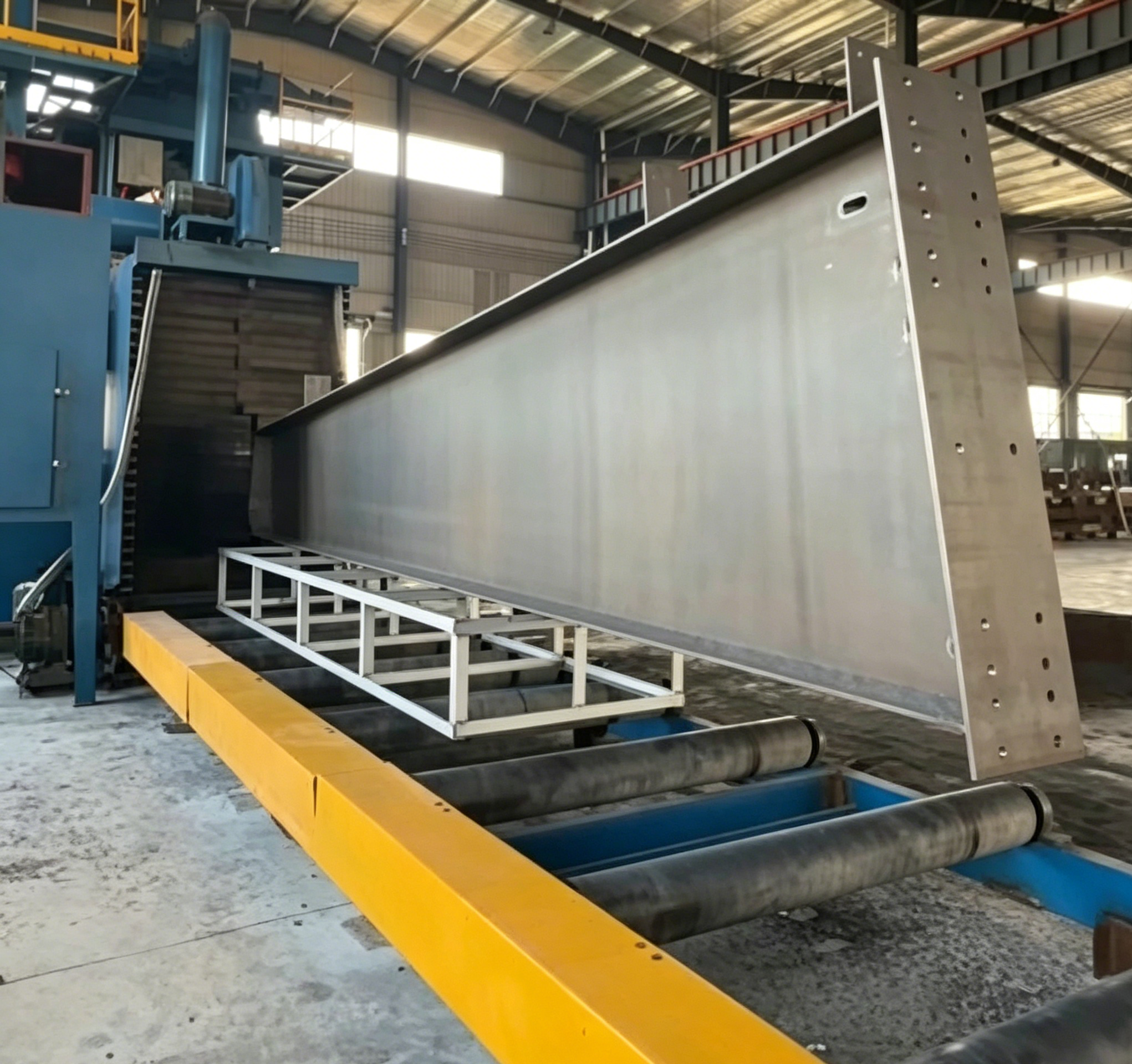 Shot blasting rust removal machine
