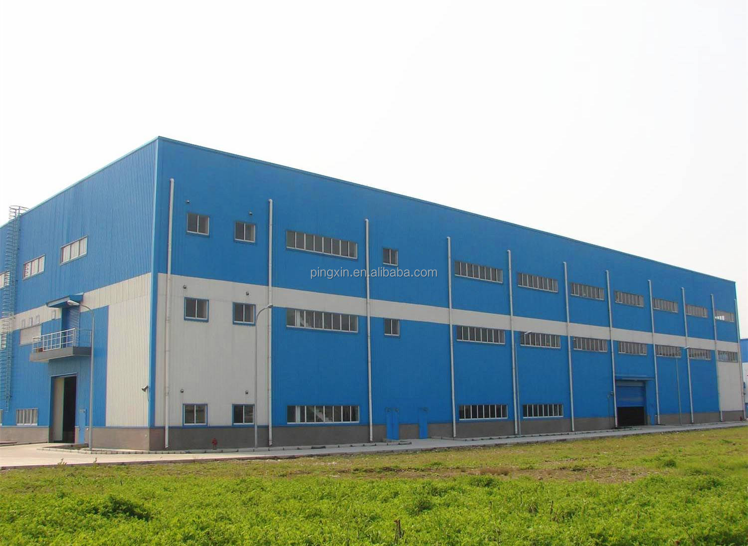 Modern Light Metal Prefab Industrial Steel Structure Gable Frame Workshop Office Building Construction for Warehouse Use
