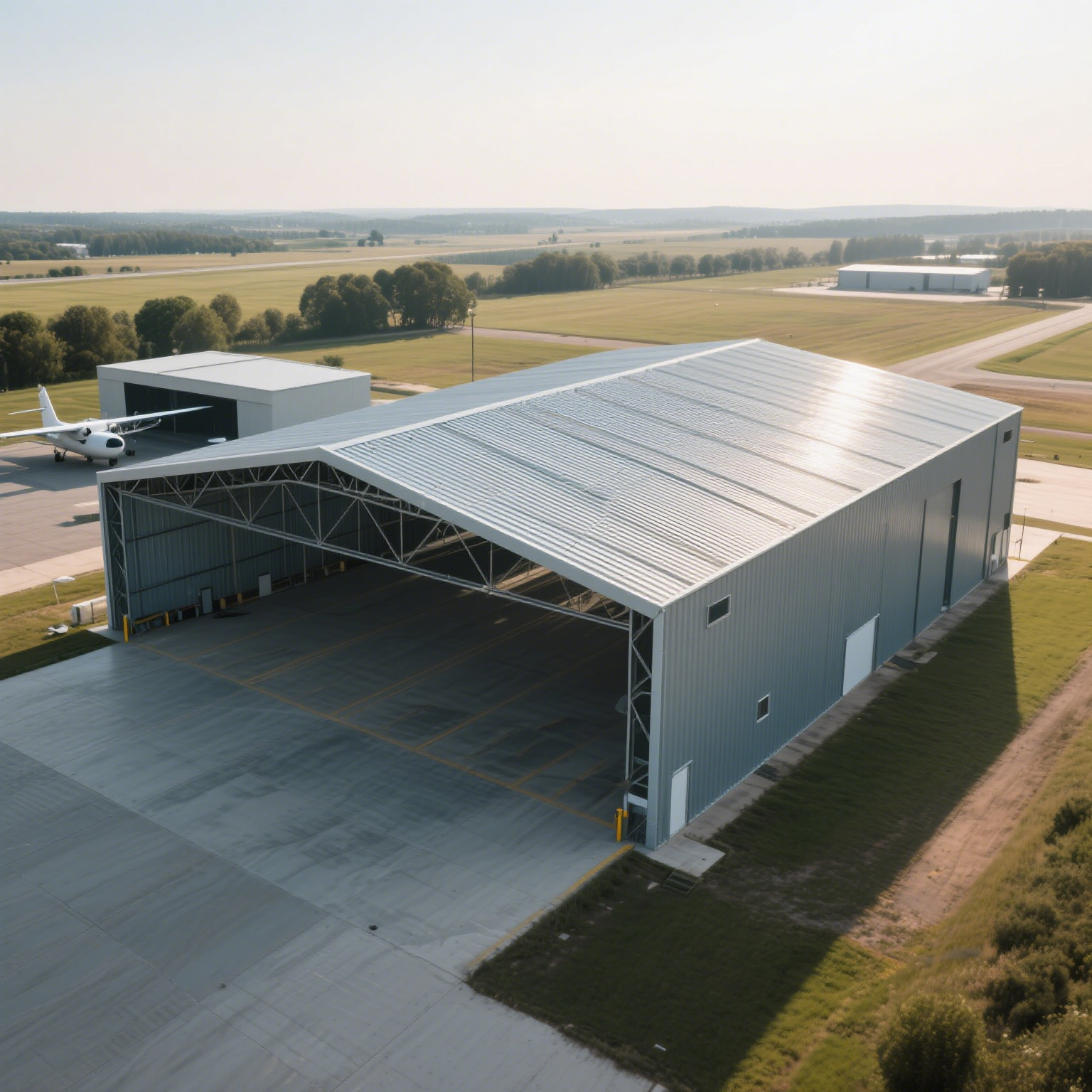 Steel Structure Hangar | Large Span for Aircraft &amp; Machinery