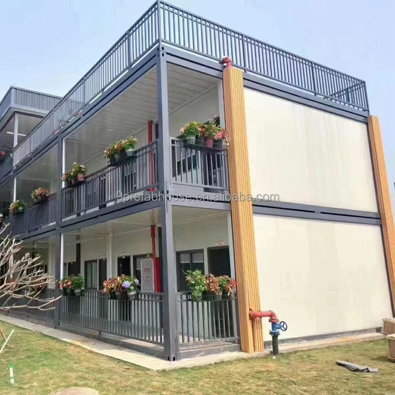 Luxury Modular Apartment Building Steel Structure Prefab Buildings 20 40ft Mobile Container House Construction Site