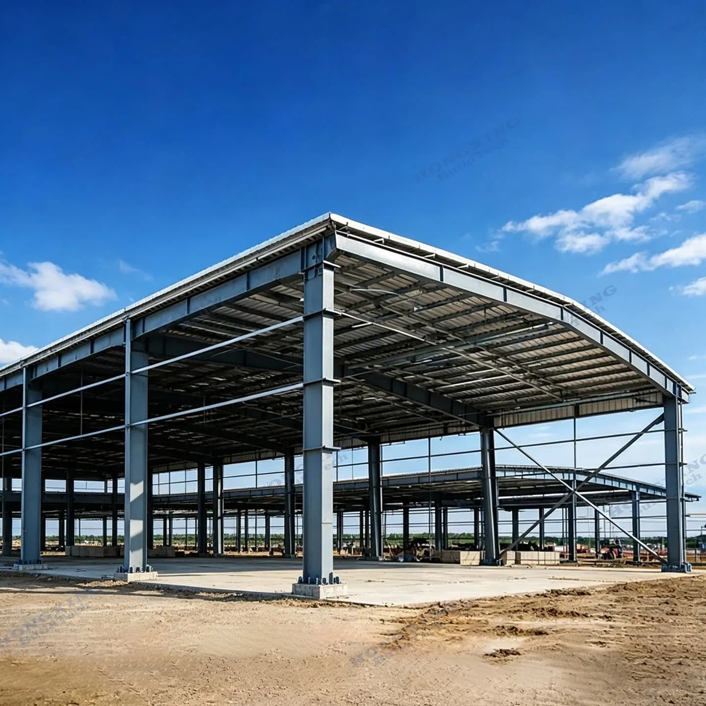 Steel Frame Factory Hot Rolled Steel Building for Heavy Industrial Workshop