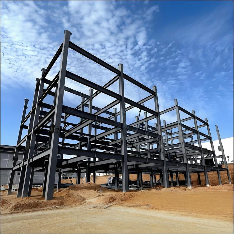 Hot Selling Steel Structure Framed Prefab Warehouse Construction Office Commercial Metal Building Fire Water Proof Fast Install