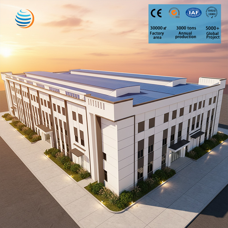 Steel Structure Office Building Prefabricated Commercial Office Building Modular Steel Frame Construction