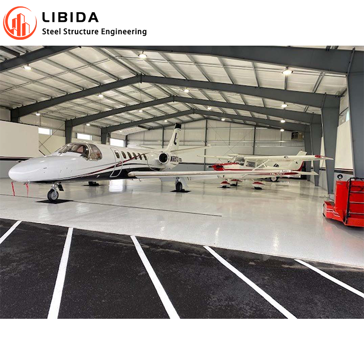 High Quality Custom Prefab Steel Structure Airplane Storage Building Prefabricated Steel Frame Aircraft Hangar Warehouse