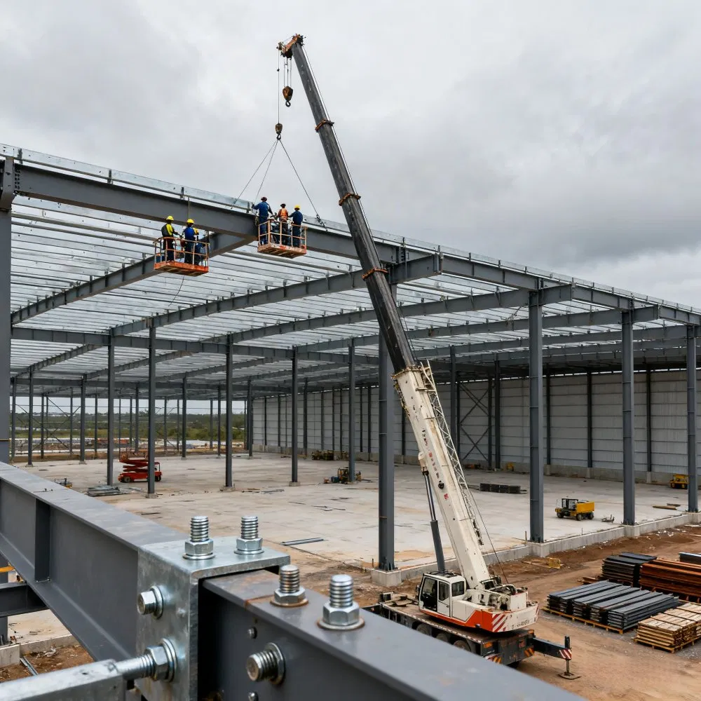 Customized Steel Frame Commercial Building for Business and Storage Facilities