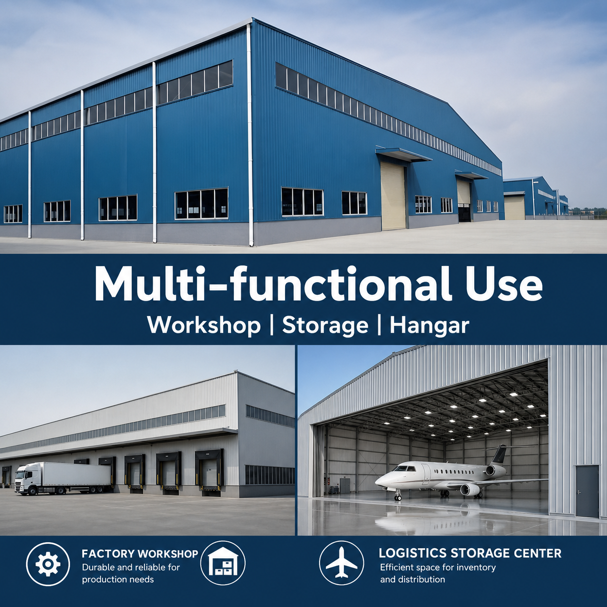 Low-cost Prefabricated Steel Structure Warehouse Building Prefab Garages Building Kits Industrial Steel Structure Builder