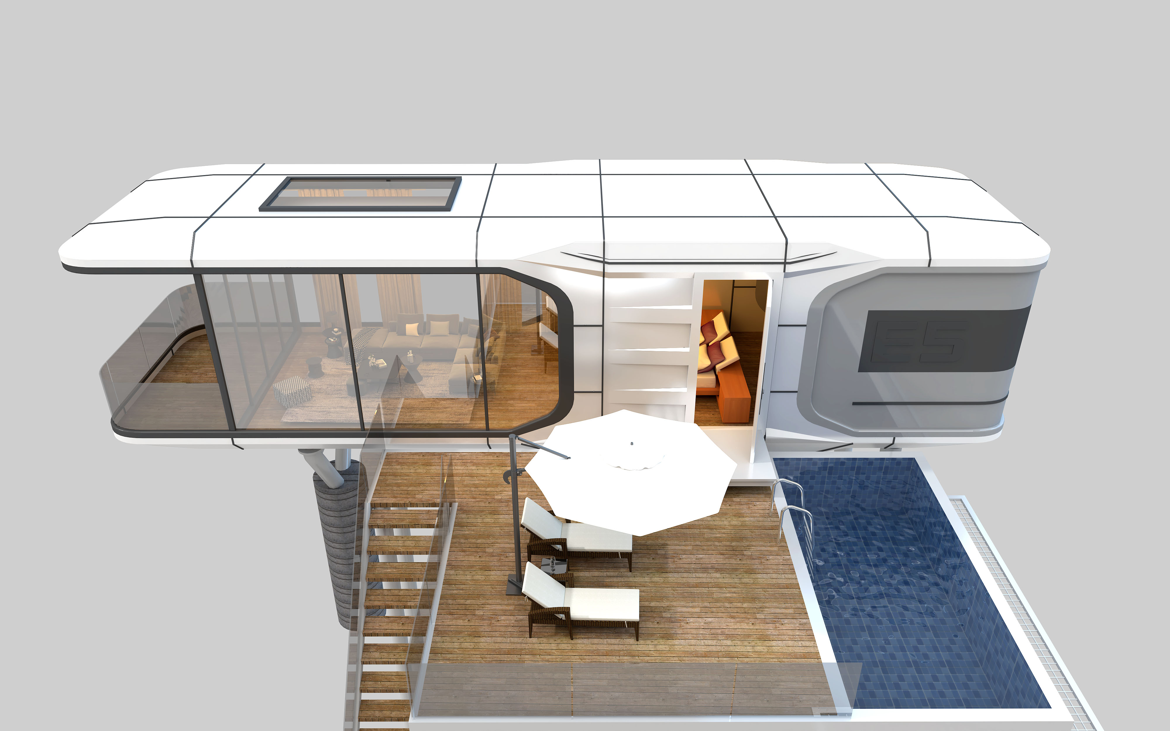 Tiny Container House Bedroom