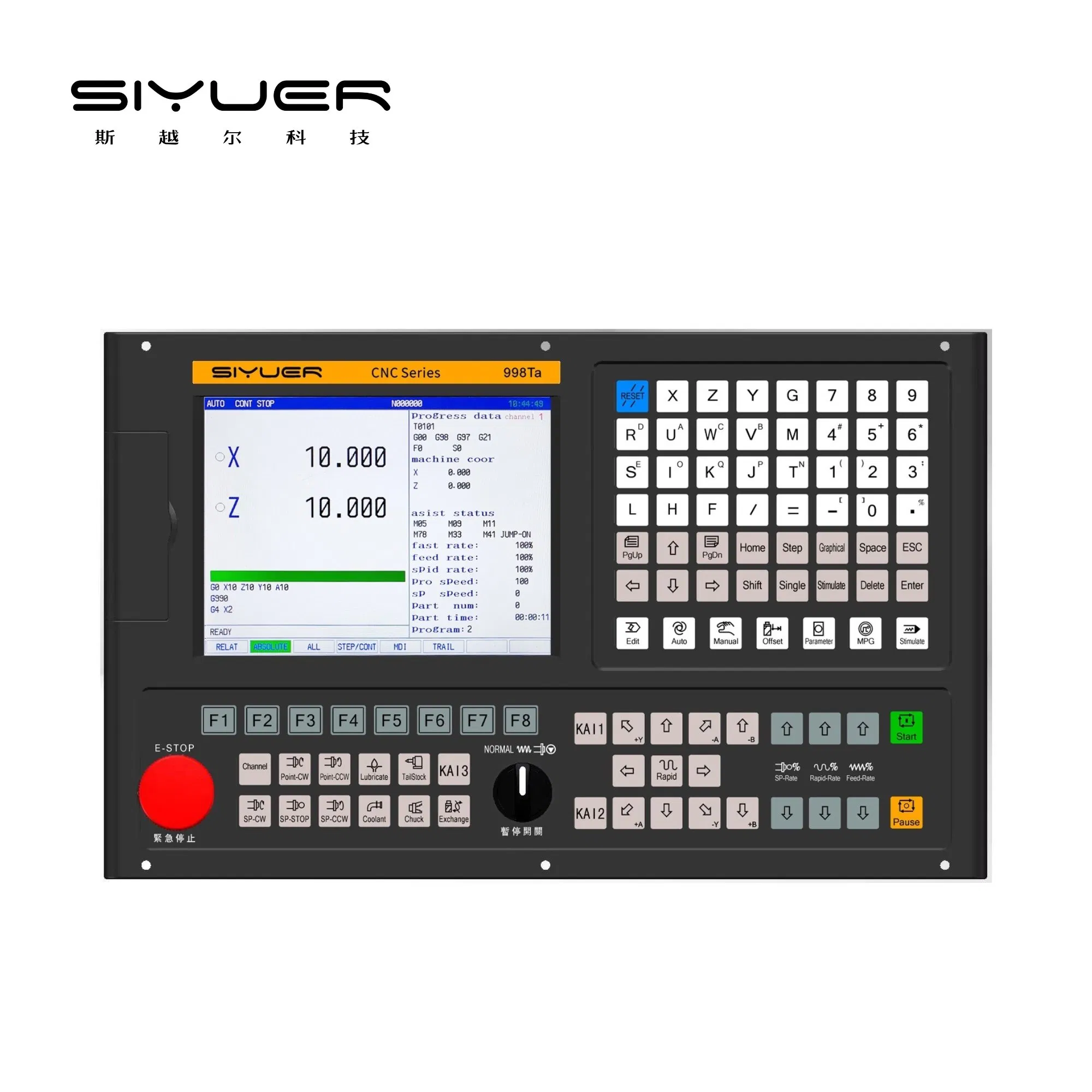 Multi-Axis Turning System CNC Controller with Live Tooling