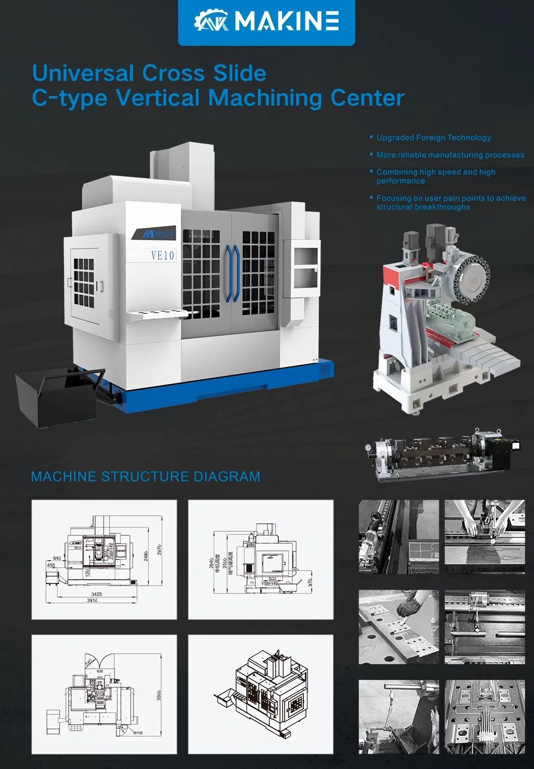CNC Vertical Milling Machine Structure