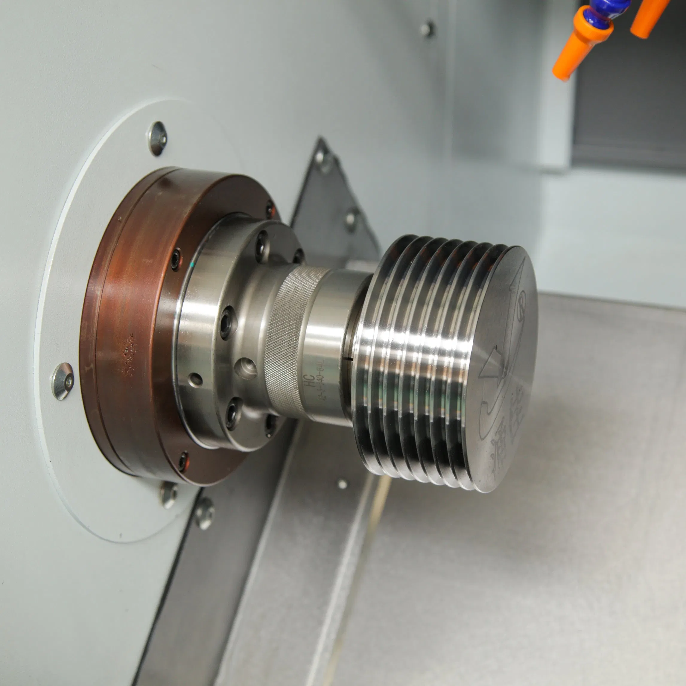 Compact High-Precision Horizontal Slant-Bed Gang Tool CNC Lathe