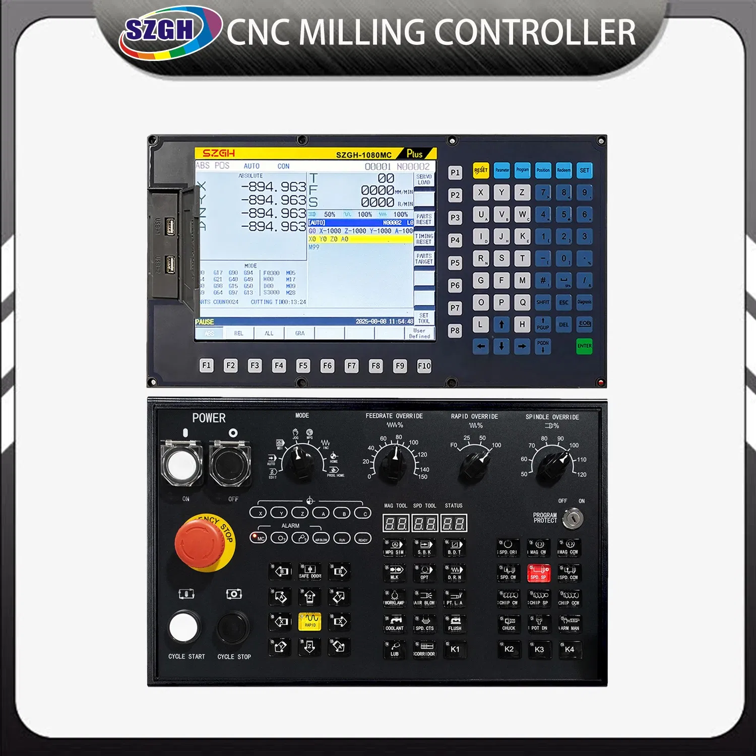 Smart-machining conditional waiting Multi-program storable cnc machine system