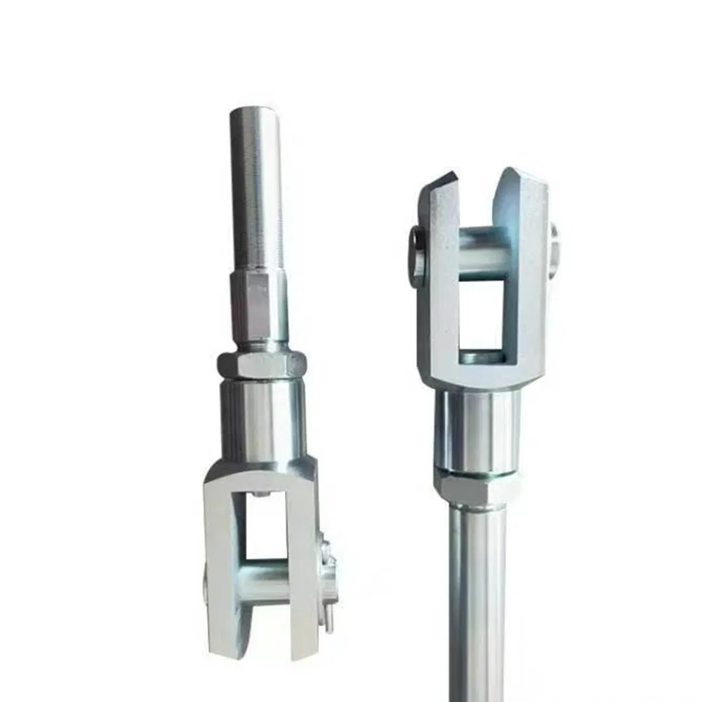 Auto Clutch Clevis Connector DIN71752 ISO8140, Ningbo Factory Precision Machined Rod End Fork Heavy - Duty Clevis Fork for Car Transmission Systems