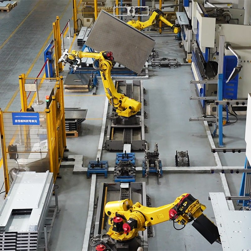 Press Brake Robot Bending Cell Automatic Correction Sheet Metal Bending Machine