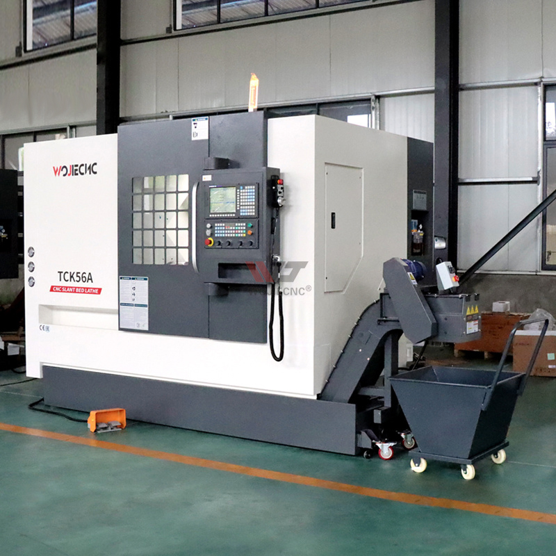 High Precision Tck56A CNC Lathe Machine Automatic CNC Turning Center 3 Axis 4 Axis Tornos CNC Slant Bed Lathe Machine with Siemens Fanuc GSK System for Metal