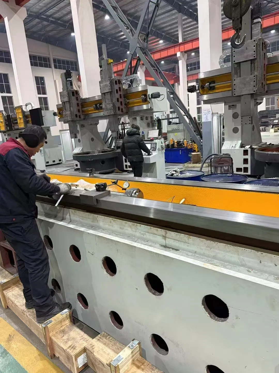 Heavy Duty Double Column Vertical CNC Turning Torno Lathe Vlt Machine