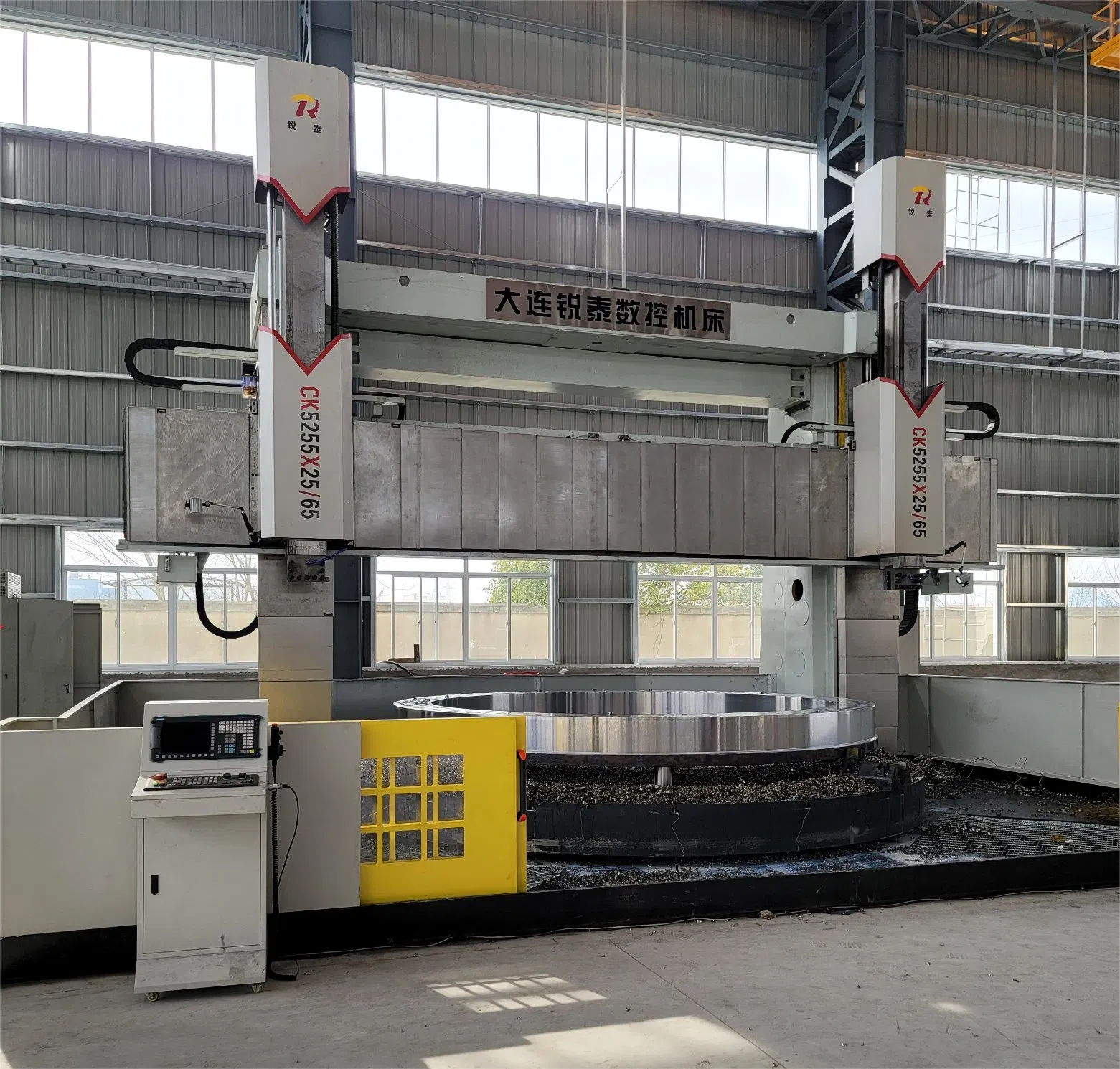 Double Column Gantry Torno CNC Vertical Turrt Lathe 5m Dia for Heavy Duty Metalworking Turning Machine Tools