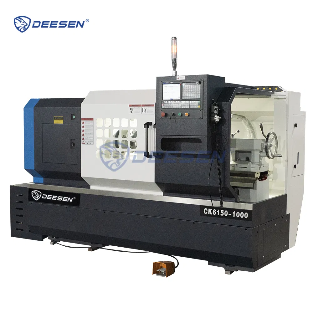 Deesen Industrial Horizontal Flat Bed CNC Lathe Machine Heavy Duty Cak6150 Ck6150 Conventional Precision Variable Speed CNC Turning Lathe Machine for Metal