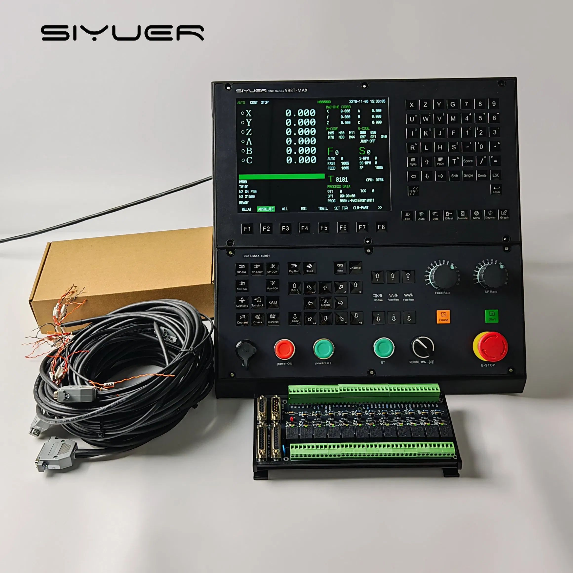 Economical 3 Axis Lathe Turning Machine New CNC System Controller with Multi-Langua Support Core PLC Components