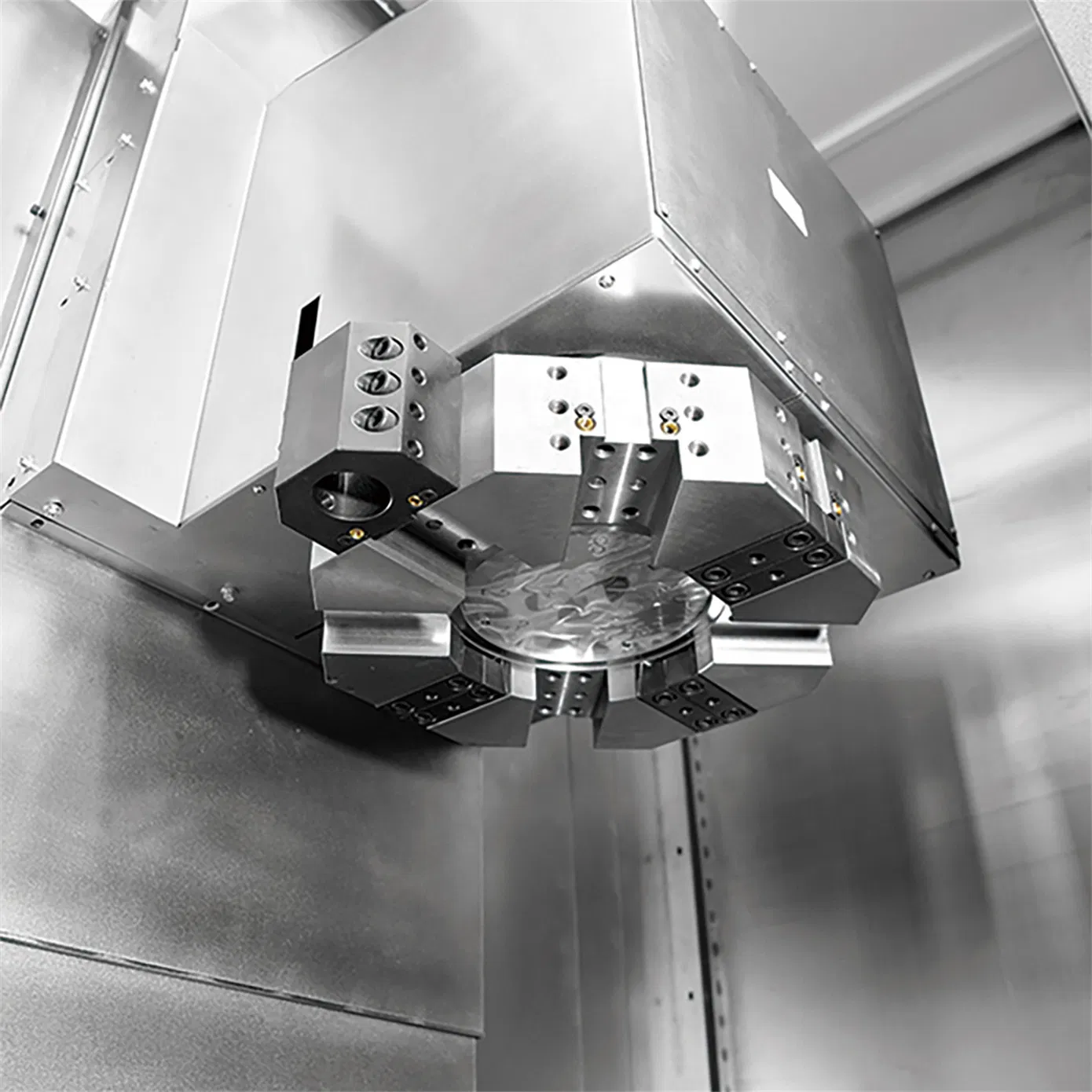 Heavy-Rigidity CNC Multi-Axis Vertical Lathe with PLC-Controlled Hydraulic System