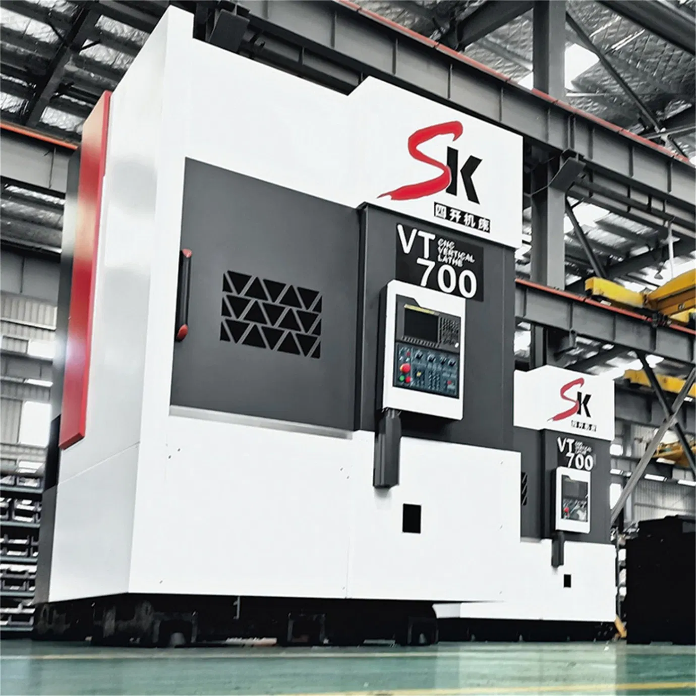 Heavy-Rigidity CNC Multi-Axis Vertical Lathe with PLC-Controlled Hydraulic System