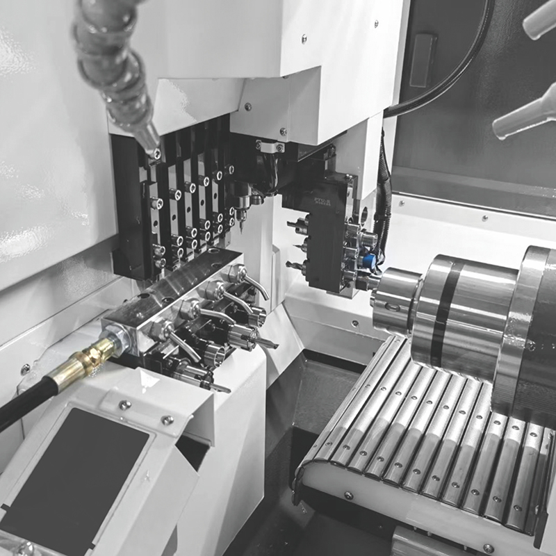 Automotive Industry Swiss Type CNC Chuck Control Turning Part Automatic Lathe Machine