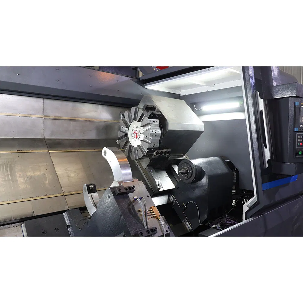 Compact Slant Bed CNC Pipe Threading Lathe for Precision Work