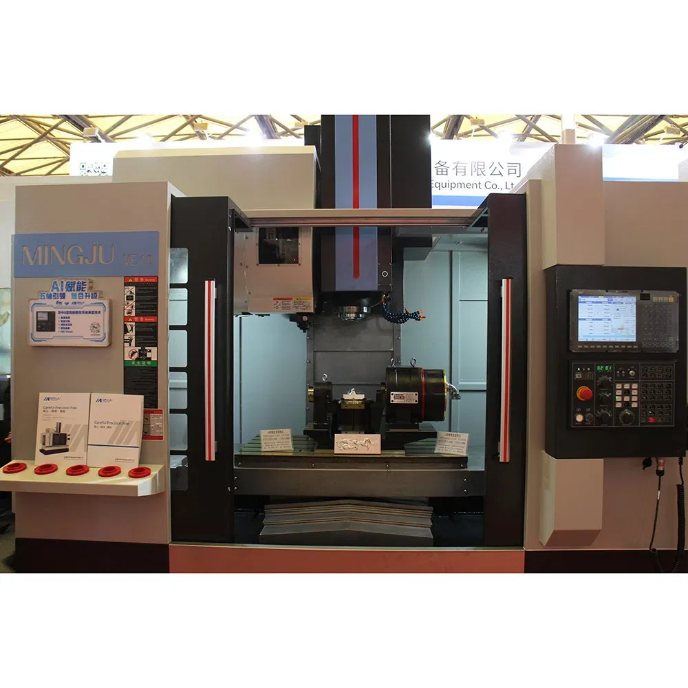 AC Servo Motor Driven Mingju Ve 10 CNC Vertical Milling Machining Machine Center for High-Speed Tooling